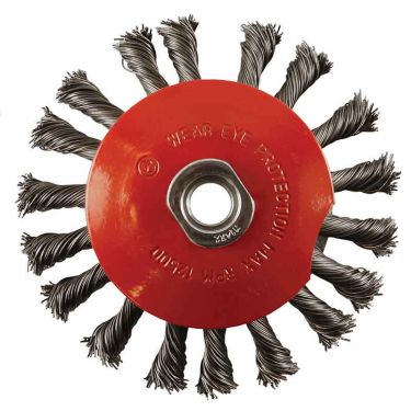 Click Here To Enlarge This Photo Of Abracs 115mm x M14 Twist Knot Bevel Wire Brush