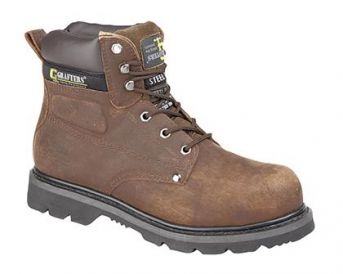 Grafters Gladiator Brown Safety Boots