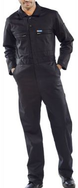 Click Here To Enlarge This Photo Of Super Click Pc Boiler Suit/ Coveralls Black