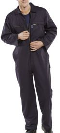 Super Click Pc Boiler Suit/ Coveralls Navy Blue