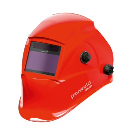 Parweld XR938H Welders Headshield True Colour Large Vision Auto Welding Helmet Red