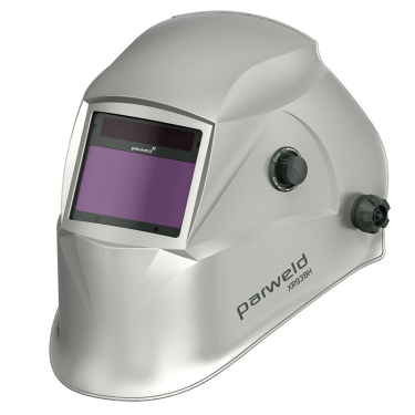 Click Here To Enlarge This Photo Of Parweld XR938H Welders Headshield True Colour Large Vision Auto Welding Helmet / Silver