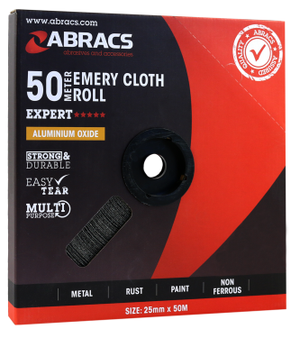 Click Here To Enlarge This Photo Of 25mm x 50metre x 40grit EMERY ROLL